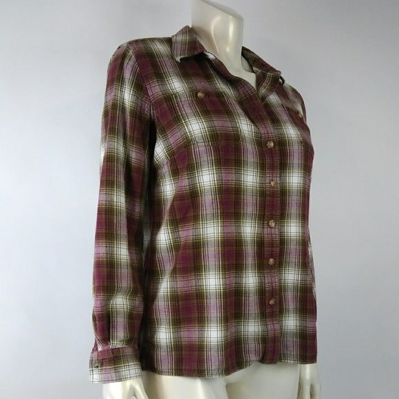 DULUTH TRADING Large Flannel Button Down Shirts - Picture 4 of 6